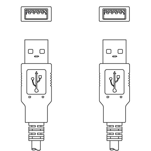 Соединительный кабель Leuze KB USB A - USB A