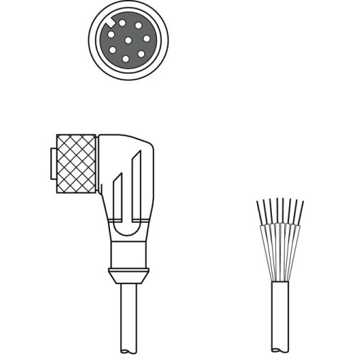Соединительный кабель Leuze KD S-M12-8W-P1-050