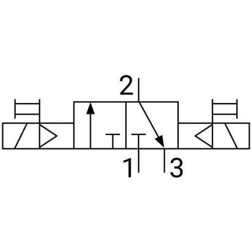 Пневмораспределитель электромагнитный NBPT 3/2 Н. З. 3V210-06-NC-1-DC24V