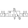 Пневмораспределитель электромагнитный NBPT 5/2 4M420-15-AC380V