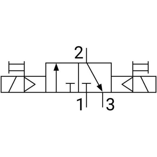 Пневмораспределитель электромагнитный NBPT 5/2 4M420-15-AC380V