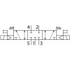 Пневмораспределитель электромагнитный NBPT 5/3 4V130C-M5-DC24V-1