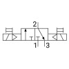 Пневмораспределитель электромагнитный NBPT 5/2 4V120-06-AC220V