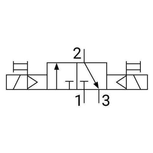 Пневмораспределитель электромагнитный NBPT 5/2 4V120-06-AC220V