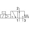 Пневмораспределитель электромагнитный NBPT 5/2 4V110-M5-DC12V-1