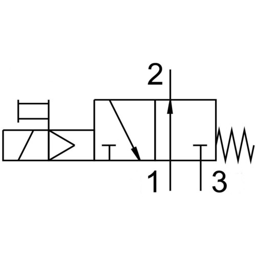 Пневмораспределитель электромагнитный NBPT 5/2 4V110-M5-DC12V-1