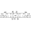Пневмораспределитель электромагнитный NBPT 5/3 4V130P-06-AC24V