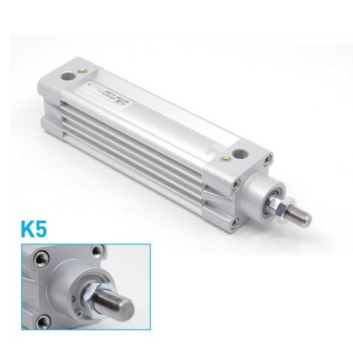 Пневмоцилиндр 50x125 мм Pemaks DMCEA-50-125-K5 двуст. действия, ISO 15552