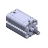 Пневмоцилиндр 32x150 мм Пневмоцилиндр Pemaks PKTA-32-150 двустороннего действия компактный