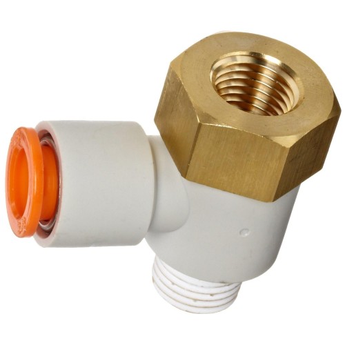 Фитинг угловой цанговый SMC KQ2-VF04-01S