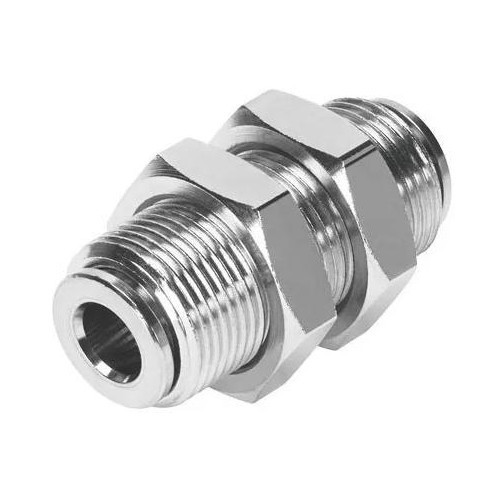 Фитинг прямой цанговый для панельного монтажа SNS BKC-PM-10