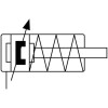 Плоский пневмоцилиндр SNS CDU 16X25S