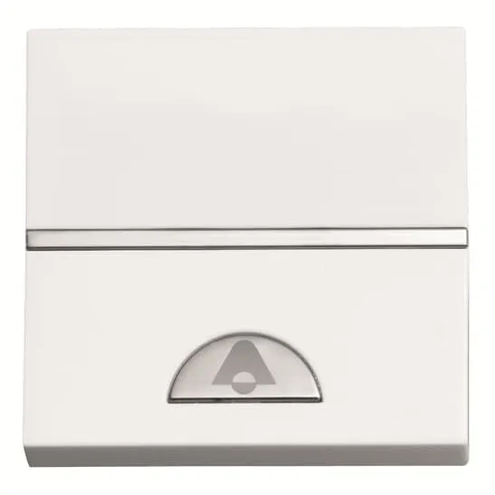 Кнопка одноклавишная с символом колокольчика ABB N2204 BL, SP - 2M, белая 2CLA220400N1102