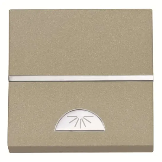 Кнопка одноклавишная с символом света ABB N2204.2 CV, SP - 2M, шампань 2CLA220420N1902