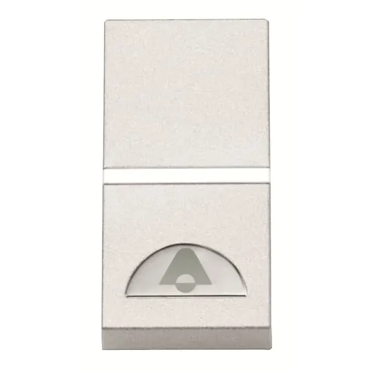 Кнопка нажимная с символом колокольчика ABB N2104 BL, SP, белый 2CLA210400N1102