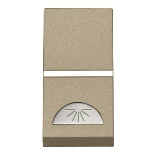 Кнопка нажимная с символом света ABB N2104.2 CV, SP, шампань 2CLA210420N1902