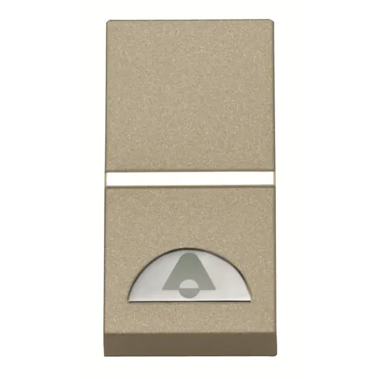Кнопка нажимная с символом колокольчика ABB N2104 CV, SP, шампань 2CLA210400N1902