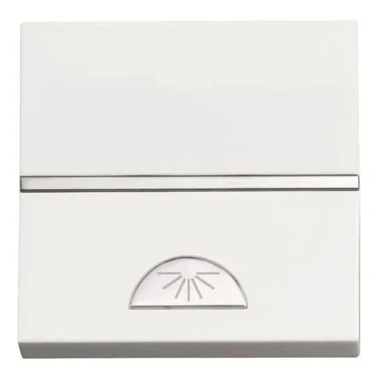 Кнопка одноклавишная с символом света ABB N2204.2 BL, SP - 2M, белая 2CLA220420N1102