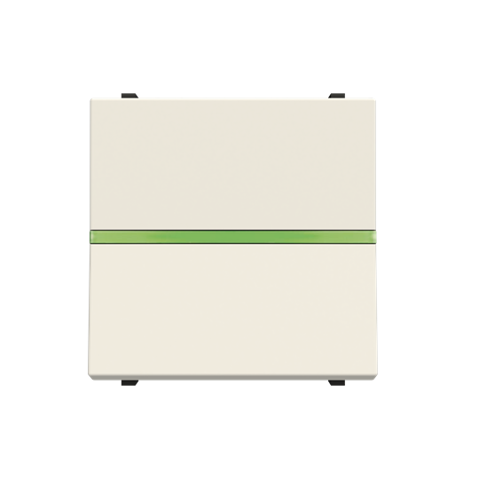 Кнопка одноклавишная без символа ABB N2204.5 BL, SP - 2M, белая 2CLA220450N1102