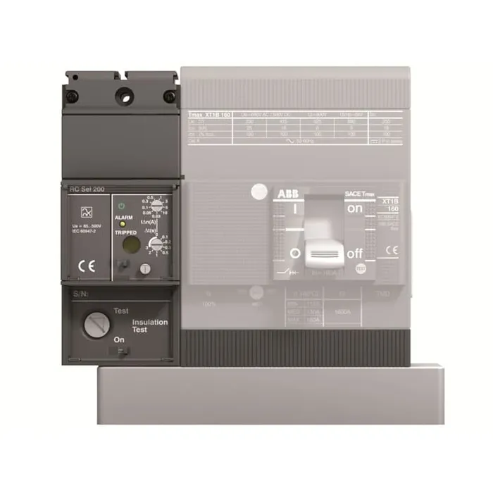 Реле контроля напряжения ABB RC Sel 200 HV, 85–690 В переменного тока, XT1, 4P, встраиваемое 1SDA067121R1