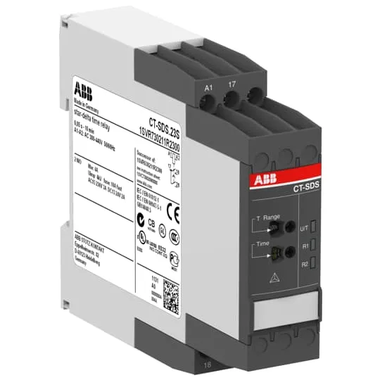 Реле времени ABB CT-SDS.23S, звезда-треугольник, 2НО, 380–440 В переменного тока 1SVR730211R2300