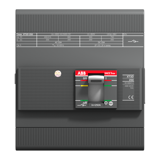 Автоматический выключатель ABB XT3D 250 4p F F 1SDA068211R1