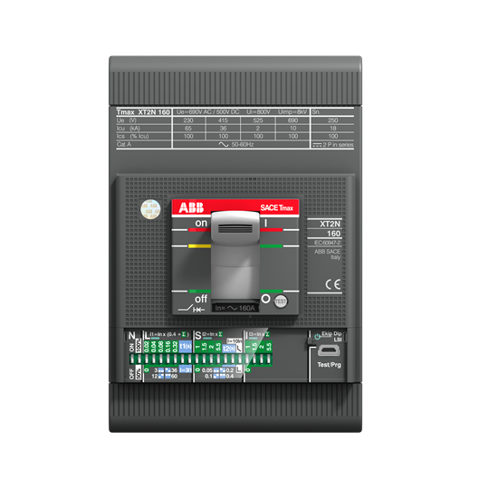 Автоматический выключатель ABB XT2N 160 Ekip LS/I, 100 А, 3P, встраиваемый, с фиксацией 1SDA067057R1