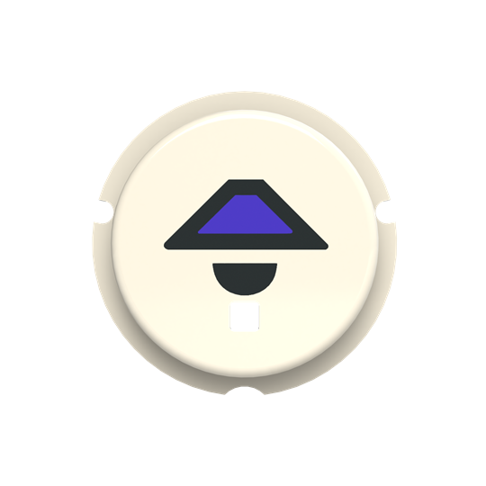 Кнопка с символом индикатора free@home белая ABB SBL-N2BL 2CLA202610N1102