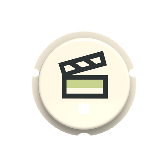 Кнопка с символом сцены «free@home» белая ABB SBS-N2BL 2CLA202630N1102