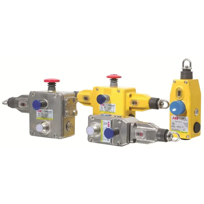 Концевой выключатель аварийного останова ABB LineStrong2Z, 2НЗ/2НО, M20, с кнопкой ESTOP и светодиодом, из нержавеющей стали, арт. 2TLA050202R0322 2TLA050202R0322