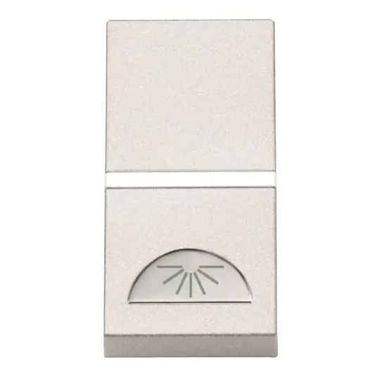 Кнопка нажимная с символом света ABB N2104.2 BL, SP, белый 2CLA210420N1102