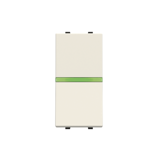 Кнопка нажимная без символа ABB N2104.5 BL, SP, белый 2CLA210450N1102