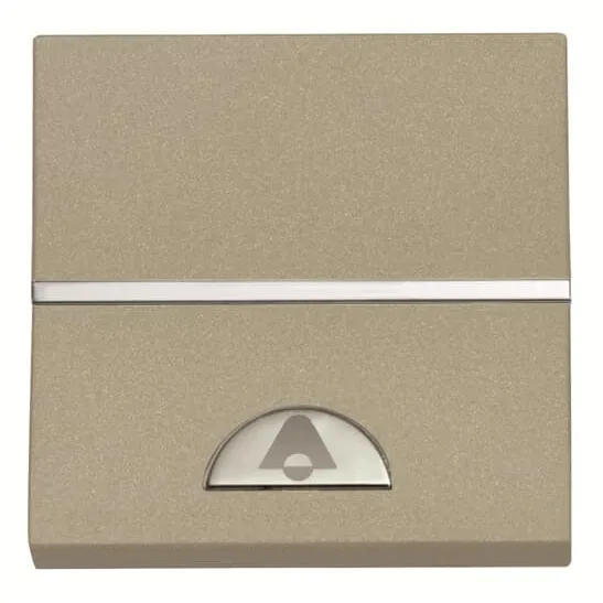 Кнопка одноклавишная с символом колокольчика ABB N2204 CV, SP - 2M, шампань 2CLA220400N1902