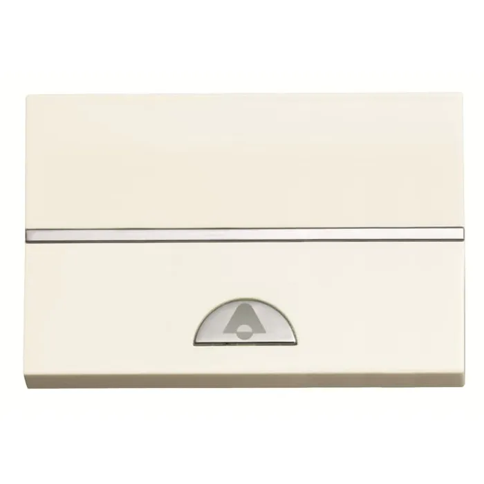 Кнопка однополюсная ABB N2304 BL с символом колокольчика, 3M, белая 2CLA230400N1102