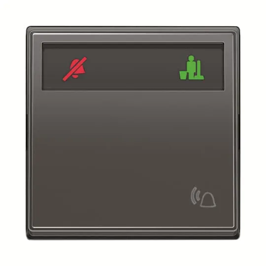 Кнопка вызова DND/MUR ABB AMD40344-SB с LED-подсветкой 2CLA621580N1501