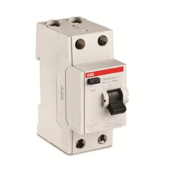 Устройство защитного отключения ABB FW202, 25 А, 100 мА, тип AC, 2P 1SYF602015R2250