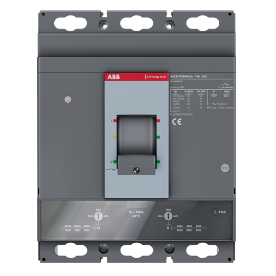 Автоматический выключатель ABB P4N 800 TMA 800-8000 А, 3P, фиксированная уставка 1SDA116398R1