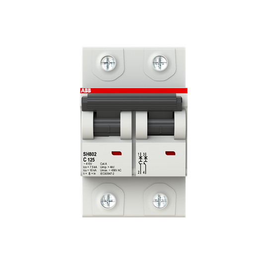 Автоматический выключатель ABB SH802-C125, 125 А 2TAZ190200R0844